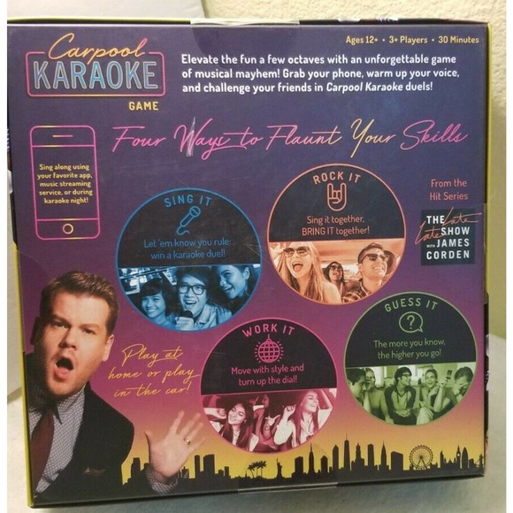 James Corden Carpool Karaoke Board Game BRAND NEW SEALED - Picture 3 of 3